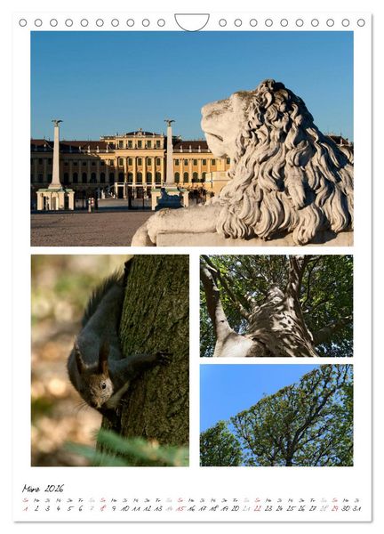 Produktbild: Schloss Sch&ouml;nbrunn im Wandel der Jahreszeiten (Wandkalender 2026 DIN A4 hoch), CALVENDO Monatskalender