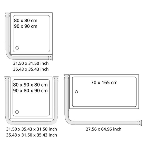 Produktbild: Winkelstange Universal Wei&szlig;, 20 mm