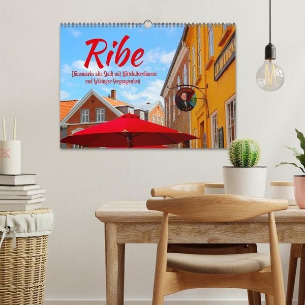 Produktbild: Ribe, D&auml;nemarks alte Stadt mit Mittelaltercharme und Wikinger-Vergangenheit (Wandkalender 2026 DIN A3 quer), CALVENDO Monatskalender