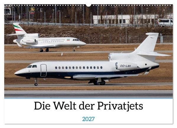 Produktbild: Die Welt der Privatjets (Wandkalender 2027 DIN A2 quer), CALVENDO Monatskalender