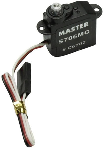 Master Modellbau Mini-Servo S706 MG Analog-Servo Getriebe-Material: Titanium Stecksystem: Uni (Graupner / JR / Futaba)