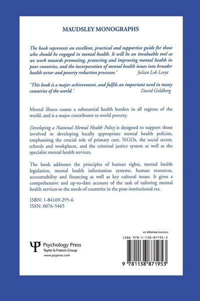 Produktbild: Developing a National Mental Health Policy
