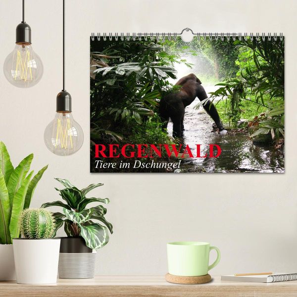 Produktbild: Regenwald &bull; Tiere im Dschungel (Wandkalender 2026 DIN A4 quer), CALVENDO Monatskalender