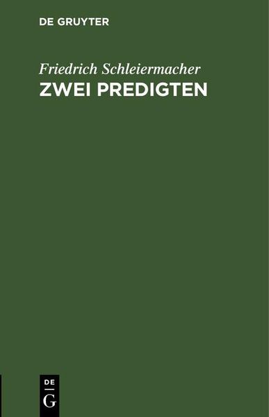 Produktbild: Zwei Predigten