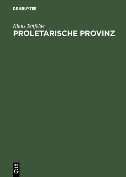Produktbild: Proletarische Provinz