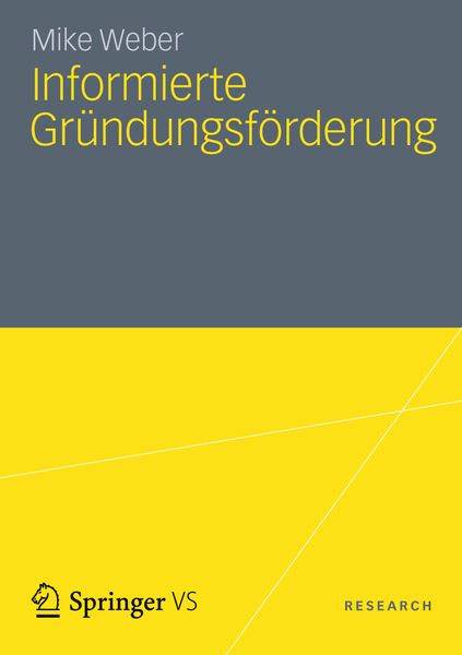 Produktbild: Informierte Gr&uuml;ndungsf&ouml;rderung