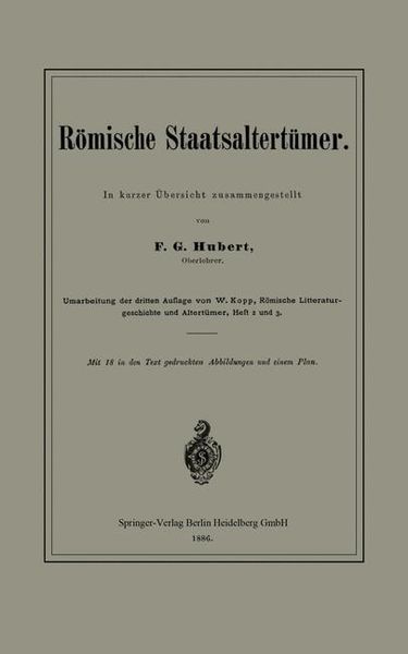 Produktbild: R&ouml;mische Staatsaltert&uuml;mer