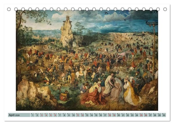 Produktbild: Pieter Bruegel d.&Auml;. (Tischkalender 2026 DIN A5 quer), CALVENDO Monatskalender