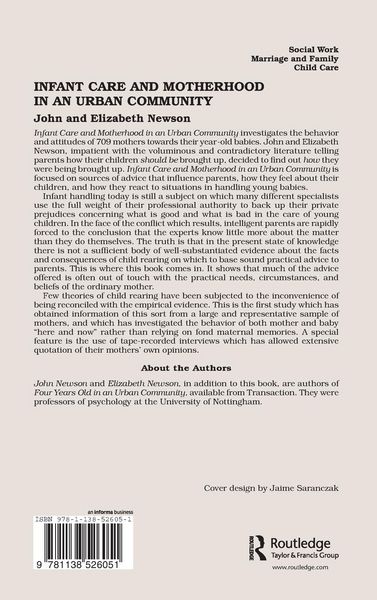 Produktbild: Infant Care and Motherhood in an Urban Community