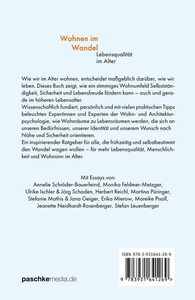 Produktbild: Wohnen im Wandel - Lebensqualit&auml;t im Alter
