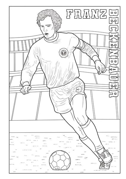 Produktbild: Fu&szlig;ball-Malbuch STARS & LEGENDEN der deutschen Nationalmannschaft ab 6 Jahren mit 50 Motiven zum Ausmalen - ohne Spielersteckbrief
