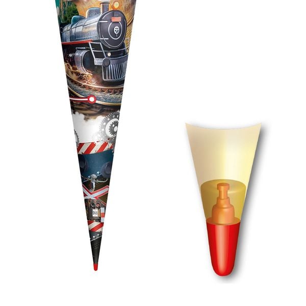 Produktbild: Motivschult&uuml;te 70 cm, Dampflok, Folie