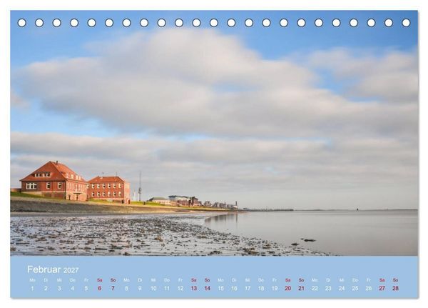 Produktbild: Wilhelmshaven - Sonne, K&uuml;ste und Meer (Tischkalender 2027 DIN A5 quer), CALVENDO Monatskalender