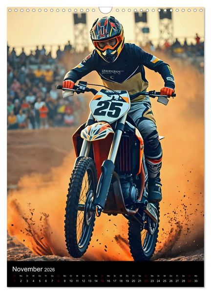 Produktbild: Adrenalin am Limit - Grenzenlose Motocross Action (Wandkalender 2026 DIN A3 hoch), CALVENDO Monatskalender