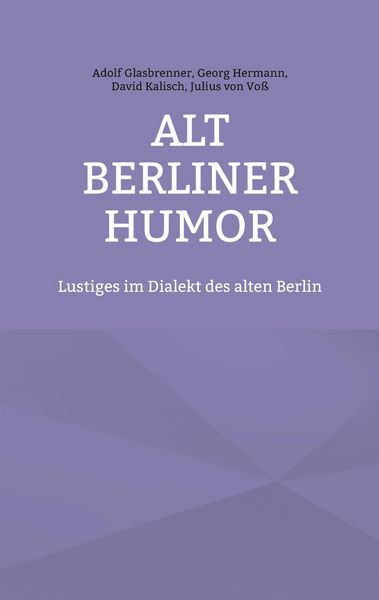 Produktbild: Alt Berliner Humor