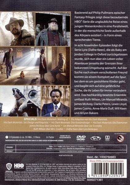 Produktbild: His Dark Materials: Staffel 1 [3 DVDs]