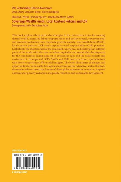 Produktbild: Sovereign Wealth Funds, Local Content Policies and CSR