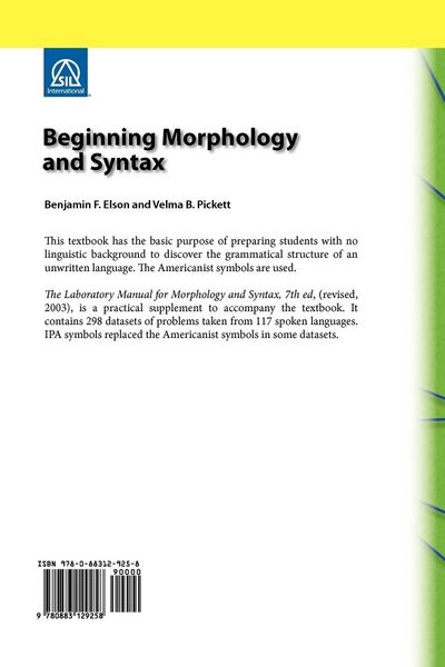 Produktbild: Beginning Morphology and Syntax