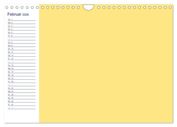 Produktbild: Farbiger Bastelkalender (Wandkalender 2026 DIN A4 quer), CALVENDO Monatskalender
