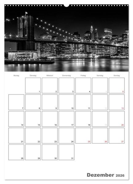 Produktbild: NEW YORK Skylines (Wandkalender 2026 DIN A2 hoch), CALVENDO Monatskalender