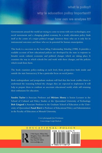 Produktbild: Educational Policy and the Politics of Change