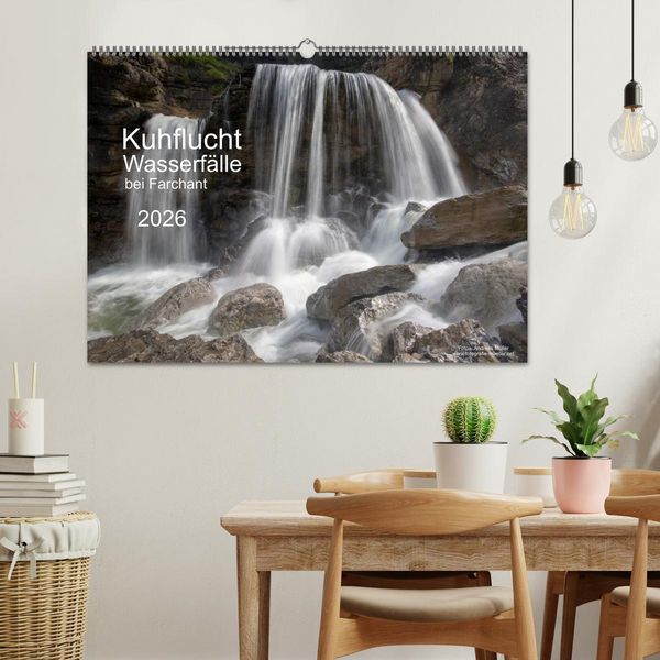 Produktbild: Kuhflucht Wasserfälle bei Farchant (Wandkalender 2026 DIN A2 quer), CALVENDO Monatskalender