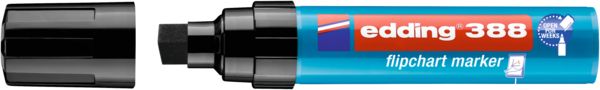 Produktbild: Edding 4-388001 Flipchartmarker 388 Keilspitze 4 - 12mm Schwarz 1St.
