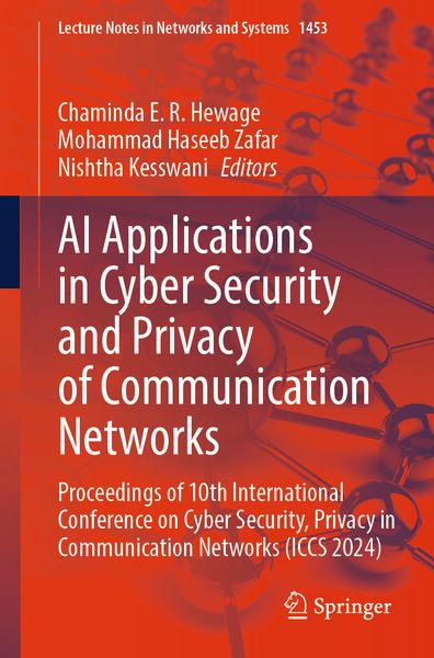 Produktbild: AI Applications in Cyber Security and Privacy of Communication Networks