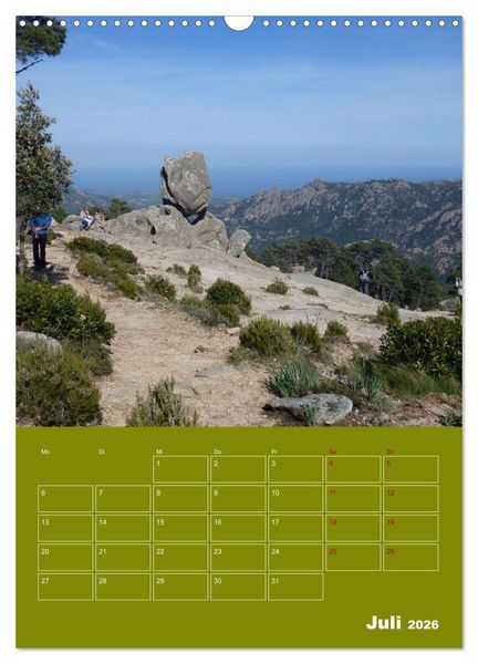 Produktbild: Fabelhaftes Korsika - Trauminsel im Mittelmeer (Wandkalender 2026 DIN A3 hoch), CALVENDO Monatskalender