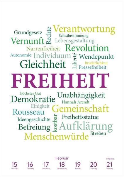 Produktbild: Was uns bewegt Wochen-Kulturkalender 2027 - Mit Worten auf Gedankenreise