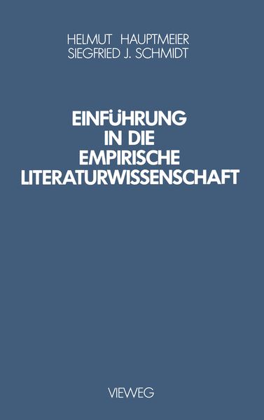 Produktbild: Einf&uuml;hrung in die Empirische Literaturwissenschaft