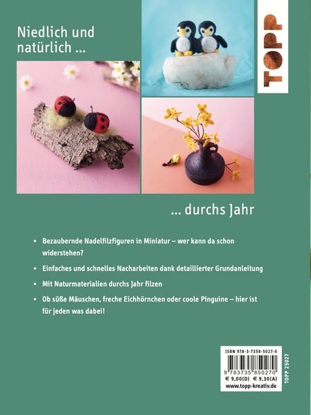 Produktbild: Filz-Minis mit Naturmaterial (kreativ.kompakt.)