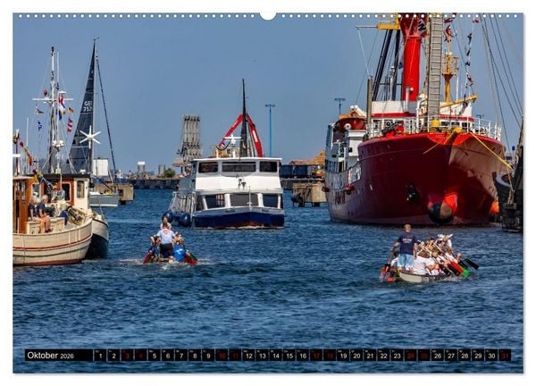 Produktbild: Feuerschiff Elbe 1 - In der Hansestadt Wismar (Wandkalender 2026 DIN A2 quer), CALVENDO Monatskalender