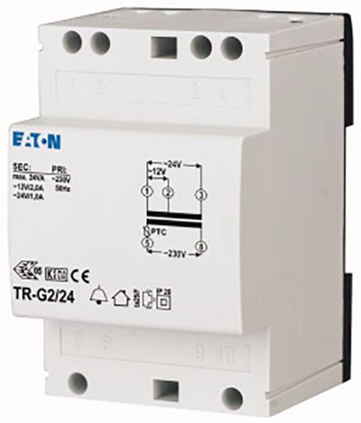 Eaton Y7-272484 Universal-Netztransformator 1 x 230V 2 x 12 V, 24V 1.9W 2A