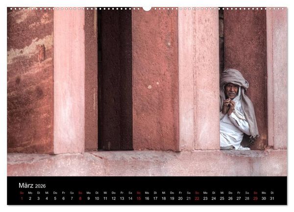 Produktbild: Indiens Gesichter (Wandkalender 2026 DIN A2 quer), CALVENDO Monatskalender