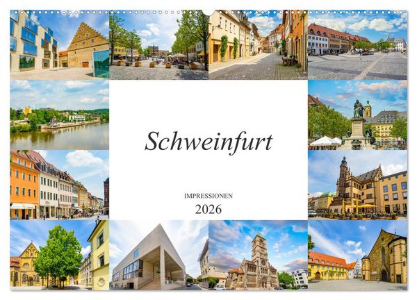 Produktbild: Schweinfurt Impressionen (Wandkalender 2026 DIN A2 quer), CALVENDO Monatskalender