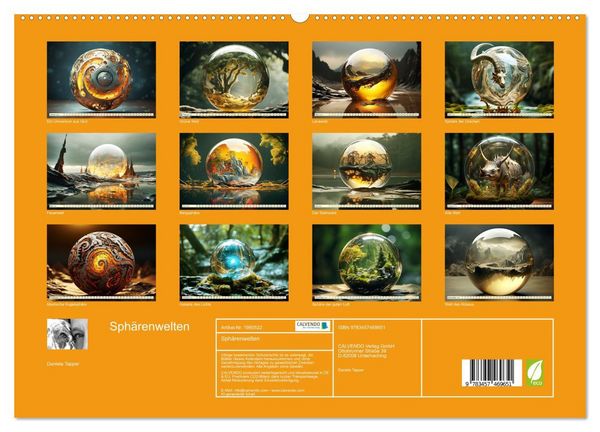 Produktbild: Sph&auml;renwelten (hochwertiger Premium Wandkalender 2026 DIN A2 quer), Kunstdruck in Hochglanz