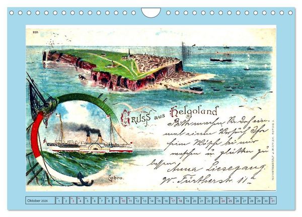 Produktbild: Gru&szlig; aus Helgoland (Wandkalender 2026 DIN A4 quer), CALVENDO Monatskalender