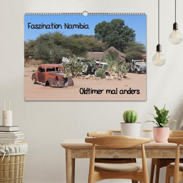 Produktbild: Faszination Namibia - Oldtimer mal anders (Wandkalender 2026 DIN A2 quer), CALVENDO Monatskalender