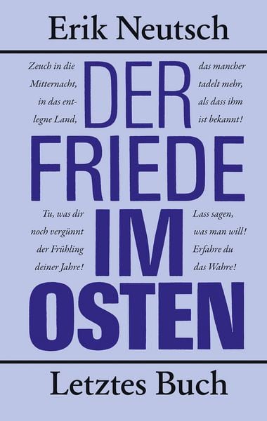 Produktbild: Der Friede im Osten