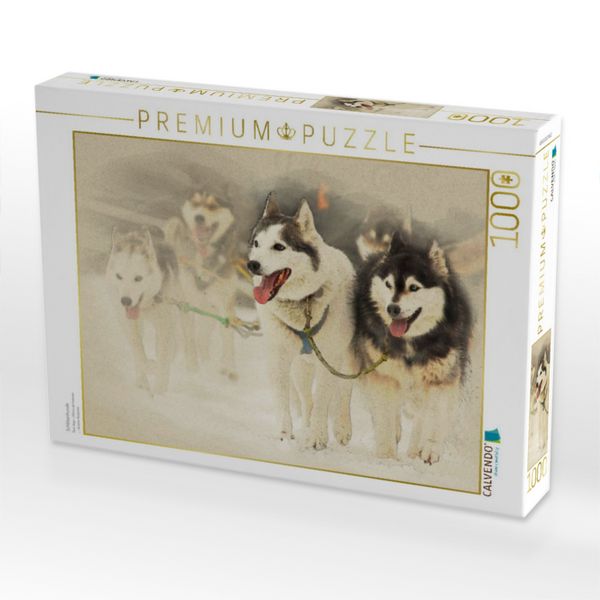 Produktbild: CALVENDO Puzzle Schlittenhunde | 1000 Teile Lege-Gr&ouml;&szlig;e 64x48cm Foto-Puzzle f&uuml;r gl&uuml;ckliche Stunden