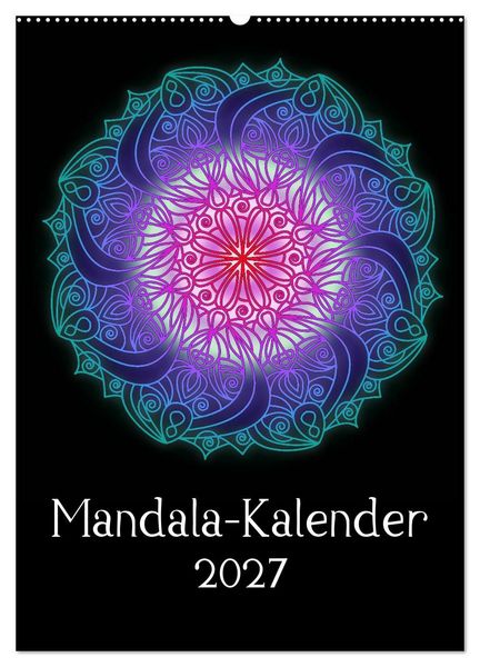 Produktbild: Mandala-Kalender 2027 (Wandkalender 2027 DIN A2 hoch), CALVENDO Monatskalender
