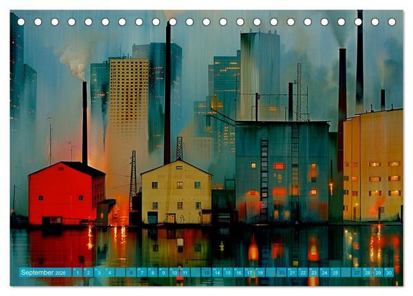 Produktbild: Zeitzeugen der Industrie: Symbol und Verg&auml;nglichkeit (Tischkalender 2026 DIN A5 quer), CALVENDO Monatskalender