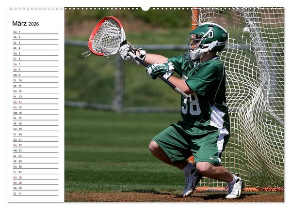 Produktbild: Teamsport Lacrosse - Face-off (Wandkalender 2026 DIN A2 quer), CALVENDO Monatskalender