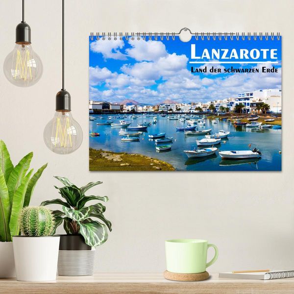 Produktbild: Lanzarote - Land der schwarzen Erde (Wandkalender 2026 DIN A4 quer), CALVENDO Monatskalender