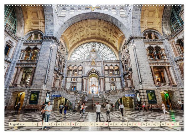 Produktbild: Architekturstile Europas - von der Antike bis zum 20. Jahrhundert (hochwertiger Premium Wandkalender 2026 DIN A2 quer), Kunstdruck in Hochglanz