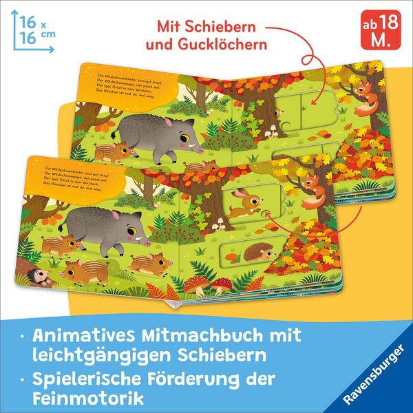 Produktbild: Mein Schiebe-Mitmachbuch - Waldtiere
