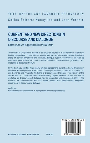 Produktbild: Current and New Directions in Discourse and Dialogue