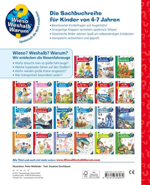 Wieso? Weshalb? Warum?, Band 6 - Wir entdecken die Riesenfahrzeuge