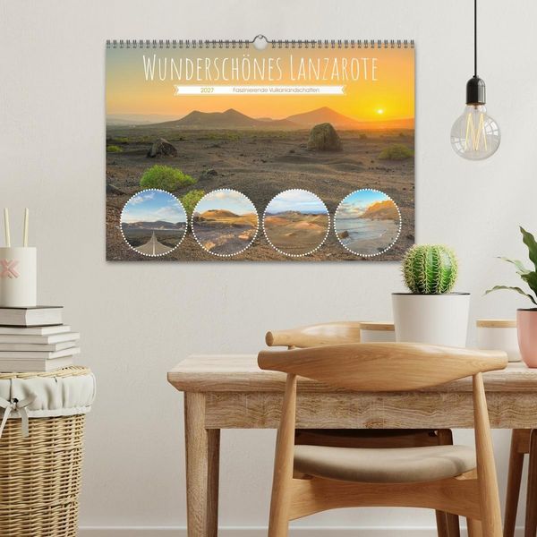 Produktbild: Wundersch&ouml;nes Lanzarote (Wandkalender 2027 DIN A3 quer), CALVENDO Monatskalender